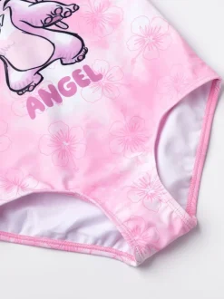 Badkleding*Vanilla Underground - Meisjes Disney Lilo & Stitch Multicolour Stitch Zwempak Roze