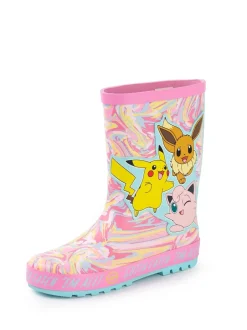 Laarzen*Vanilla Underground - Kids Pokemon Wellies with Handles Roze