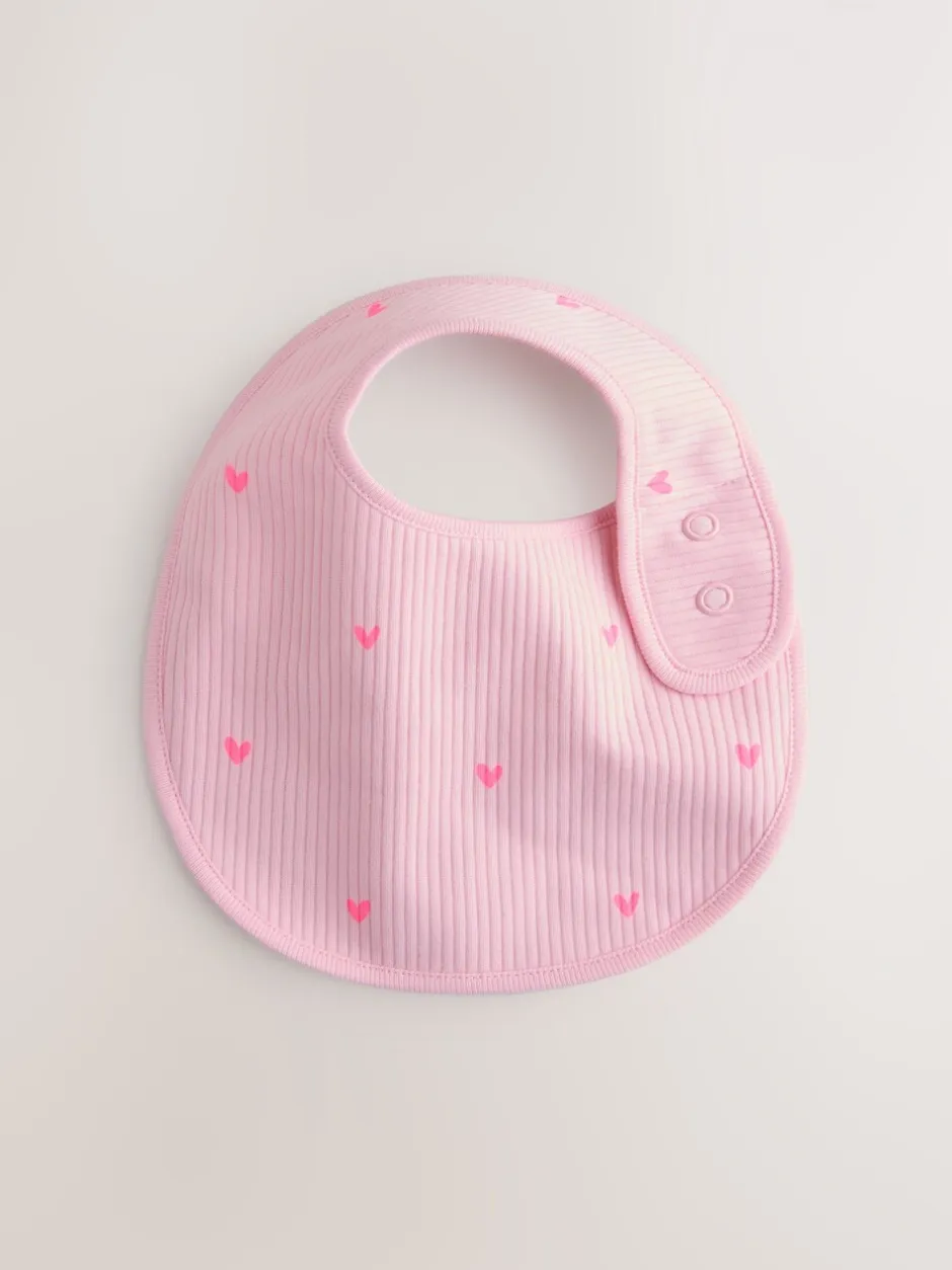 Slabbetjes*Next Roze - Verpakking met 5 babyslabbetjes