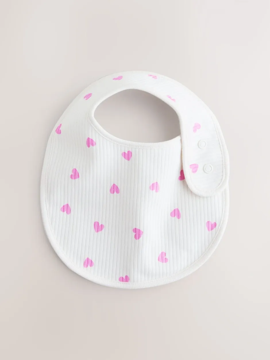 Slabbetjes*Next Roze - Verpakking met 5 babyslabbetjes