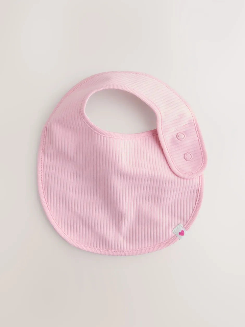 Slabbetjes*Next Roze - Verpakking met 5 babyslabbetjes