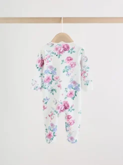 Babypakjes En Babypyjama's|Next Roze - Verpakking van 3 babypyjama's met tweewegrits (0-2 jr)