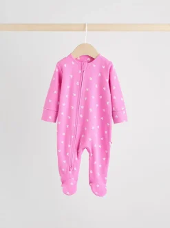 Babypakjes En Babypyjama's*Next Roze - Verpakking van 3 babypyjama's met tweewegrits (0-2jr)