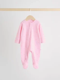 Babypakjes En Babypyjama's*Next Roze - Verpakking van 3 babypyjama's met tweewegrits (0-2jr)