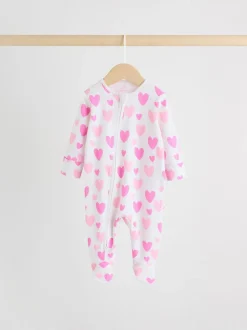 Babypakjes En Babypyjama's*Next Roze - Verpakking van 3 babypyjama's met tweewegrits (0-2jr)