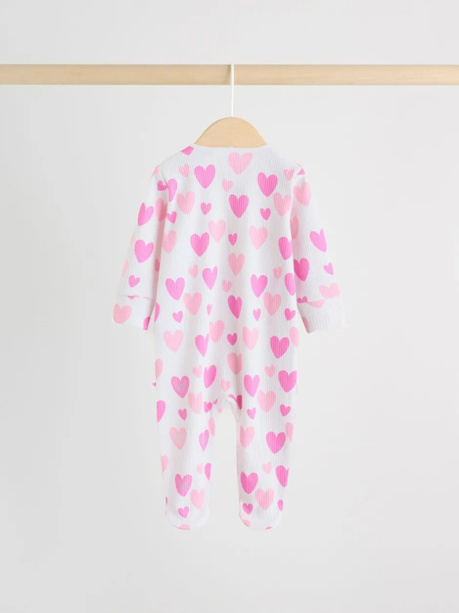 Babypakjes En Babypyjama's*Next Roze - Verpakking van 3 babypyjama's met tweewegrits (0-2jr)