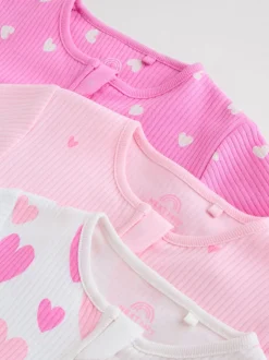 Babypakjes En Babypyjama's*Next Roze - Verpakking van 3 babypyjama's met tweewegrits (0-2jr)
