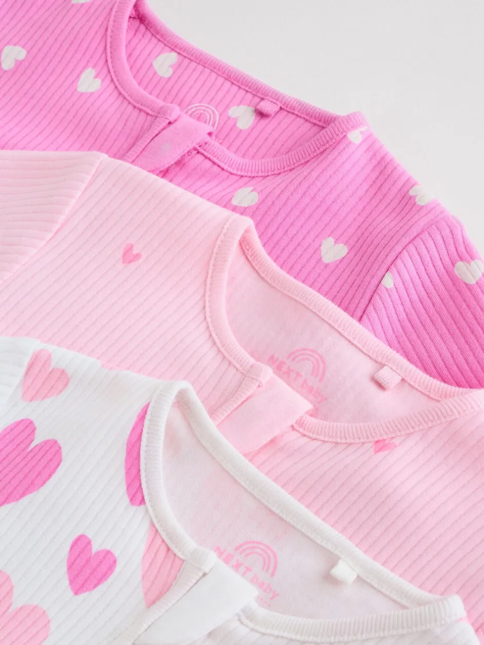 Babypakjes En Babypyjama's*Next Roze - Verpakking van 3 babypyjama's met tweewegrits (0-2jr)