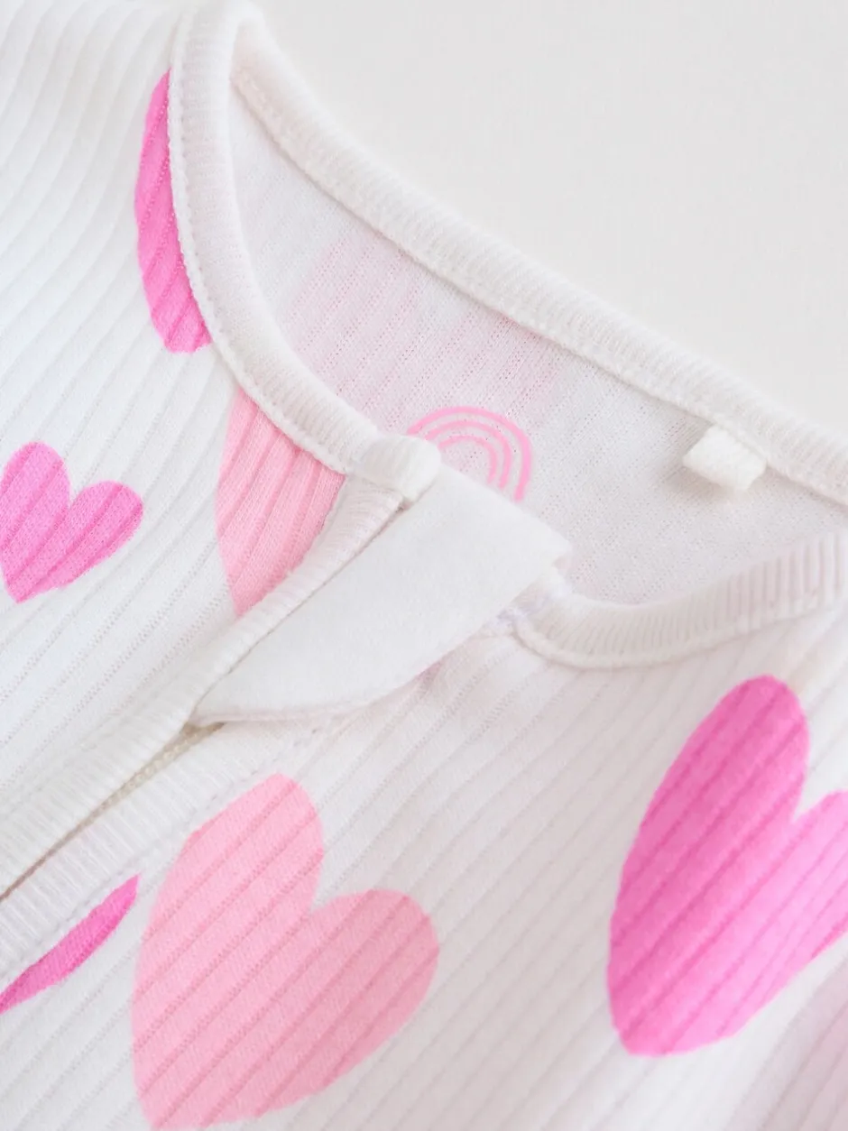 Babypakjes En Babypyjama's*Next Roze - Verpakking van 3 babypyjama's met tweewegrits (0-2jr)