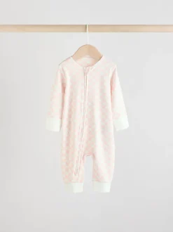 Multipacks|Babypakjes En Babypyjama's|Next - Verpakking van 4 Baby pyjama's met tweewegrits en Print (0mnd -3jr) Roze