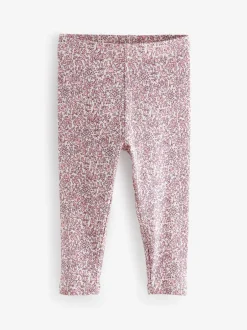 Multipacks|Broeken En Leggings|Next - Verpakking van 5 geribbelde Leggings (3mnd -7jr) Roze