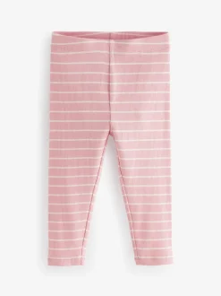 Multipacks|Broeken En Leggings|Next - Verpakking van 5 geribbelde Leggings (3mnd -7jr) Roze