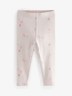 Multipacks|Broeken En Leggings|Next - Verpakking van 5 geribbelde Leggings (3mnd -7jr) Roze