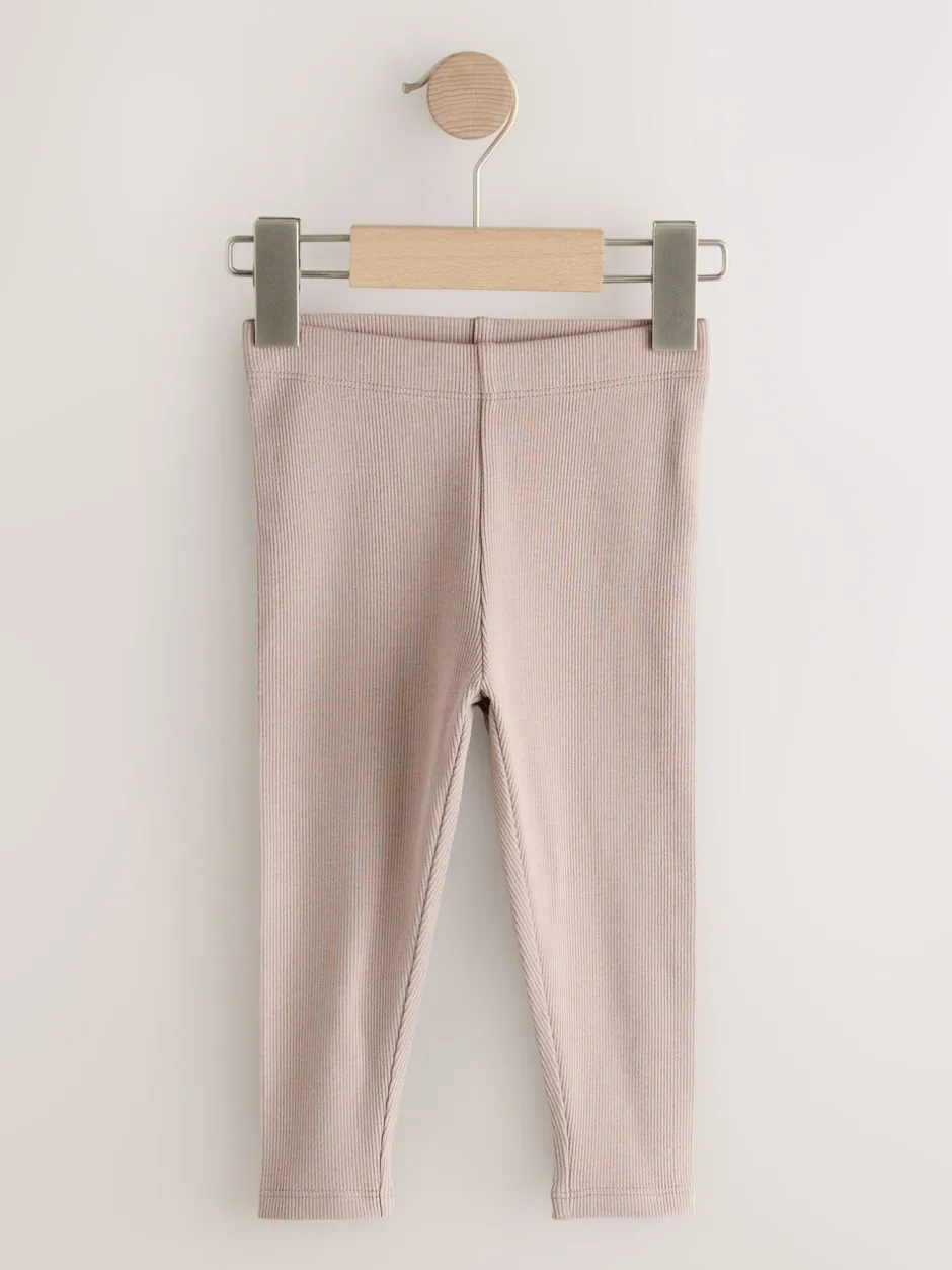 Broeken En Leggings*Next Roze - Verpakking van 5 geribbelde Leggings (3mnd -7jr)