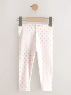 Broeken En Leggings*Next Roze - Verpakking van 5 geribbelde Leggings (3mnd -7jr)