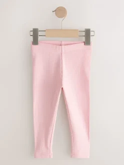 Broeken En Leggings*Next Roze - Verpakking van 5 geribbelde Leggings (3mnd -7jr)