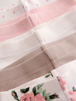 Broeken En Leggings*Next Roze - Verpakking van 5 geribbelde Leggings (3mnd -7jr)