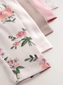 Broeken En Leggings*Next Roze - Verpakking van 5 geribbelde Leggings (3mnd -7jr)