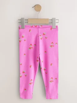 Broeken En Leggings|Next - Verpakking van 5 geribbelde Leggings (3mnd -7jr) Roze