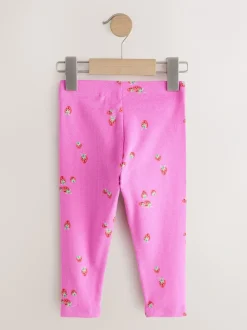 Broeken En Leggings|Next - Verpakking van 5 geribbelde Leggings (3mnd -7jr) Roze