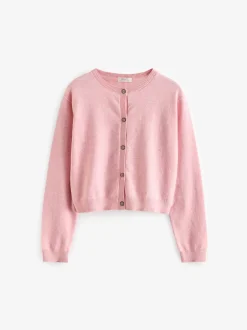 Gebreide Kleding|Next - Vest met knopen 3jr-16jr (3mnd-16jr) Roze