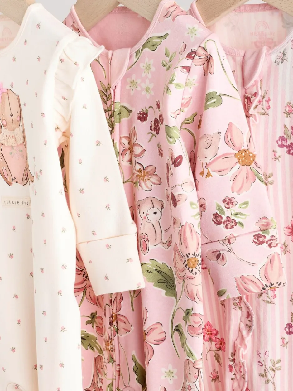Multipacks|Babypakjes En Babypyjama's*Next Roze - 2-weg slaappakjes met ritssluiting, set van 3 (0-2jr)