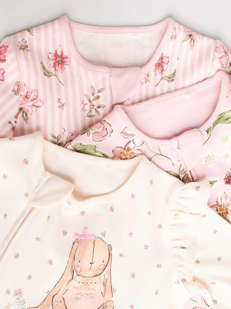 Multipacks|Babypakjes En Babypyjama's*Next Roze - 2-weg slaappakjes met ritssluiting, set van 3 (0-2jr)