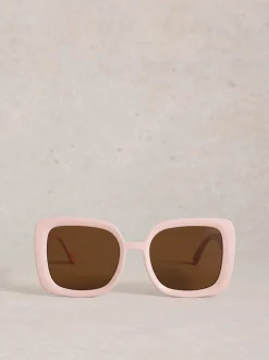 Zonnebril*White Stuff - Oversized Square Sunglasses Roze