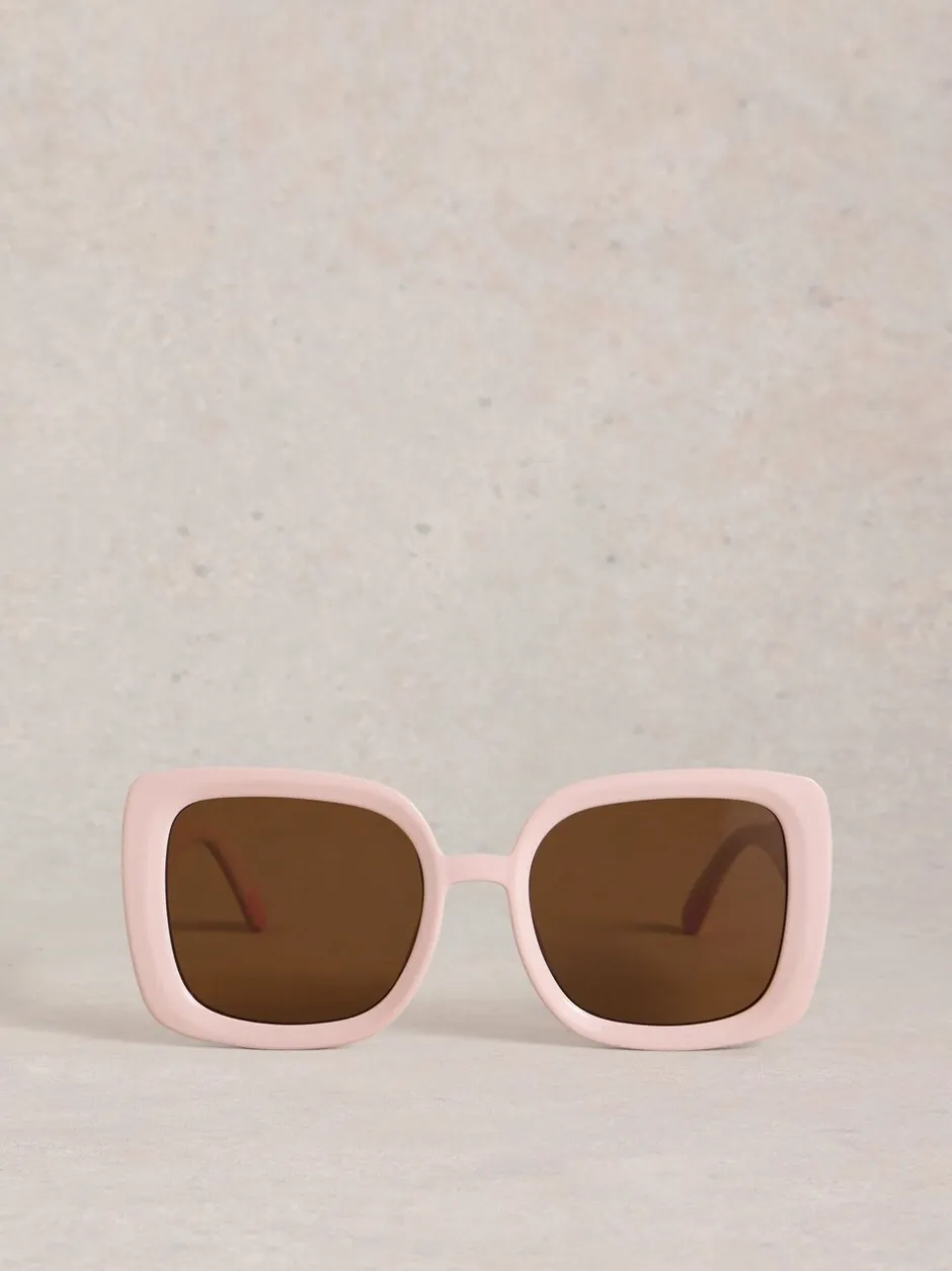 Zonnebril*White Stuff - Oversized Square Sunglasses Roze