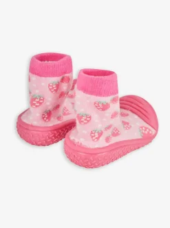Pantoffels*Jojo Maman Bébé - - Indoor pantoffelsokken voor binnen Roze aardbei