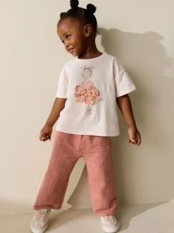 Tops|T-Shirts*Next - T-shirt met korte mouwen (3 mnd-7 jr) Roze ballerina