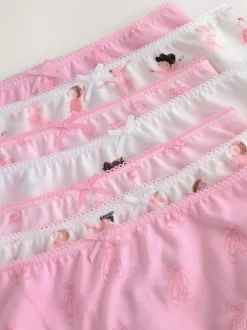 Alle Ondergoed|Next Roze ballerina - Verpakking van 7 onderbroeken (1,5-12 jr)
