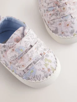 Sneakers|Next - Babyschoentjes met klittenbandsluiting (0 - 24 mnd) Roze bloemen