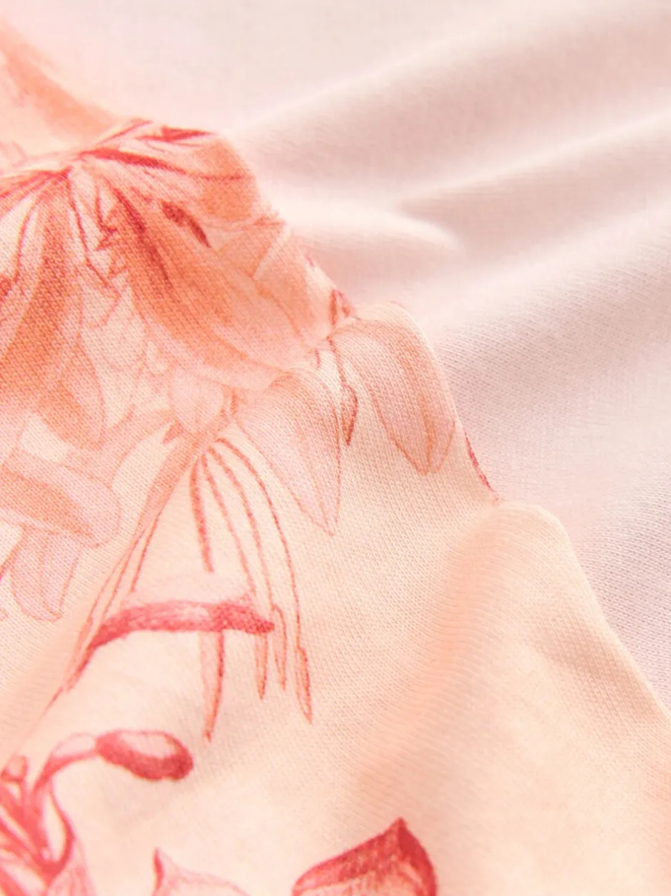 Pyjama's|Loungewear|Next Roze bloemen - Kew Collection pyjama's met lange mouwen