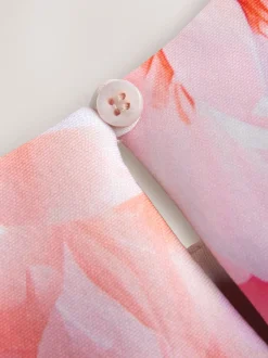 Gelegenheidskleding|Jurken|Next - Scuba Occasion Dress (3mths-7yrs) Roze bloemen