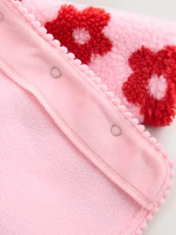Jassen, Jacks En Kinderwagenpakjes|Jassen En Jacks|Next Roze bloemenprint over het geheel - Borg babyjack met capuchon (0mnd-2jr)