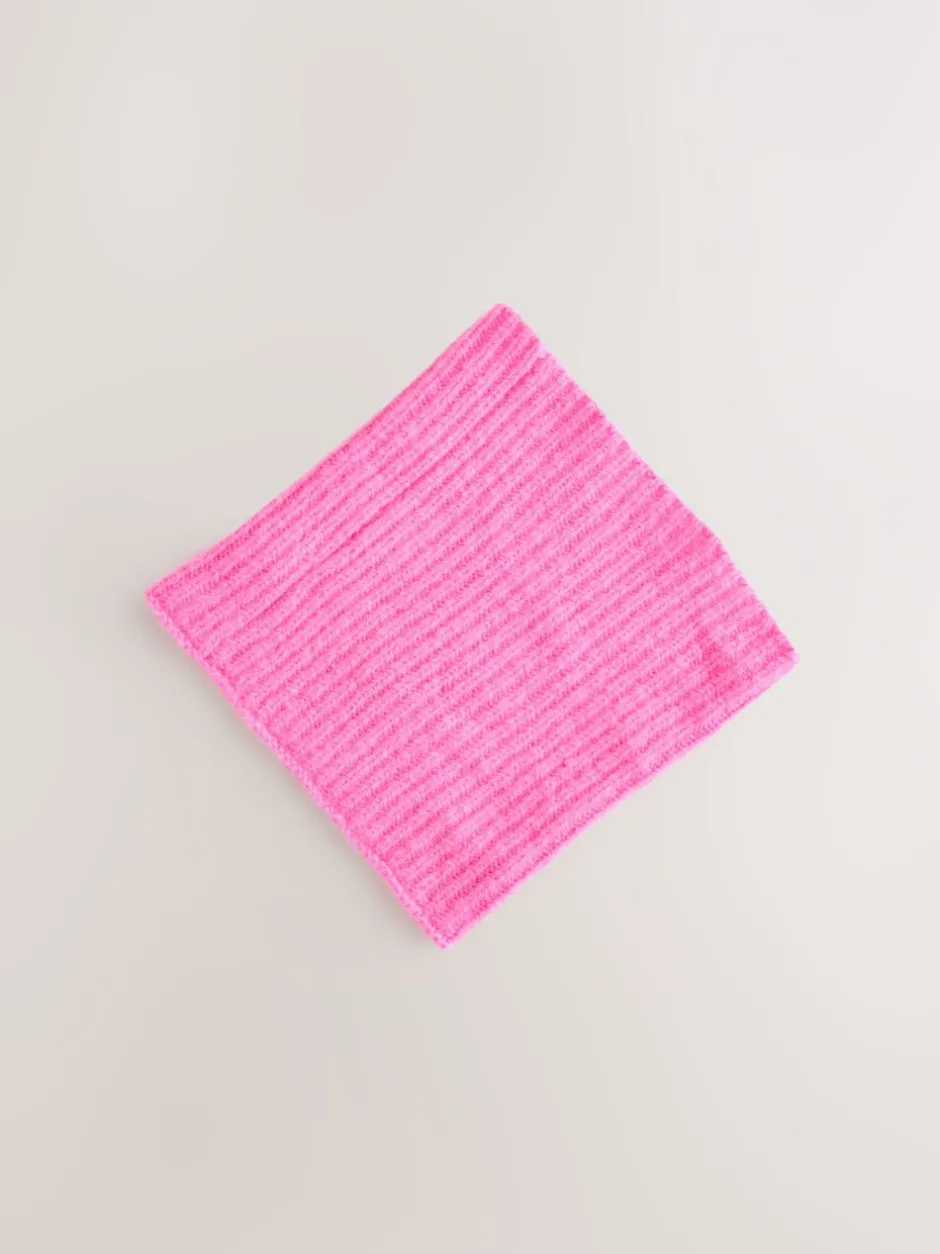 Mutsen, Handschoenen En Sjaals*Next Roze bloemetjes - Chunky ribgebreide colsjaal (1-16jr)