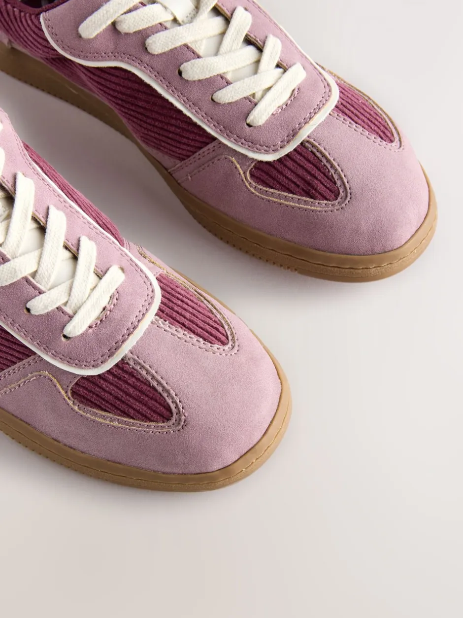 Sneakers*Next Roze corduroy - Forever Comfort® vetersneakers