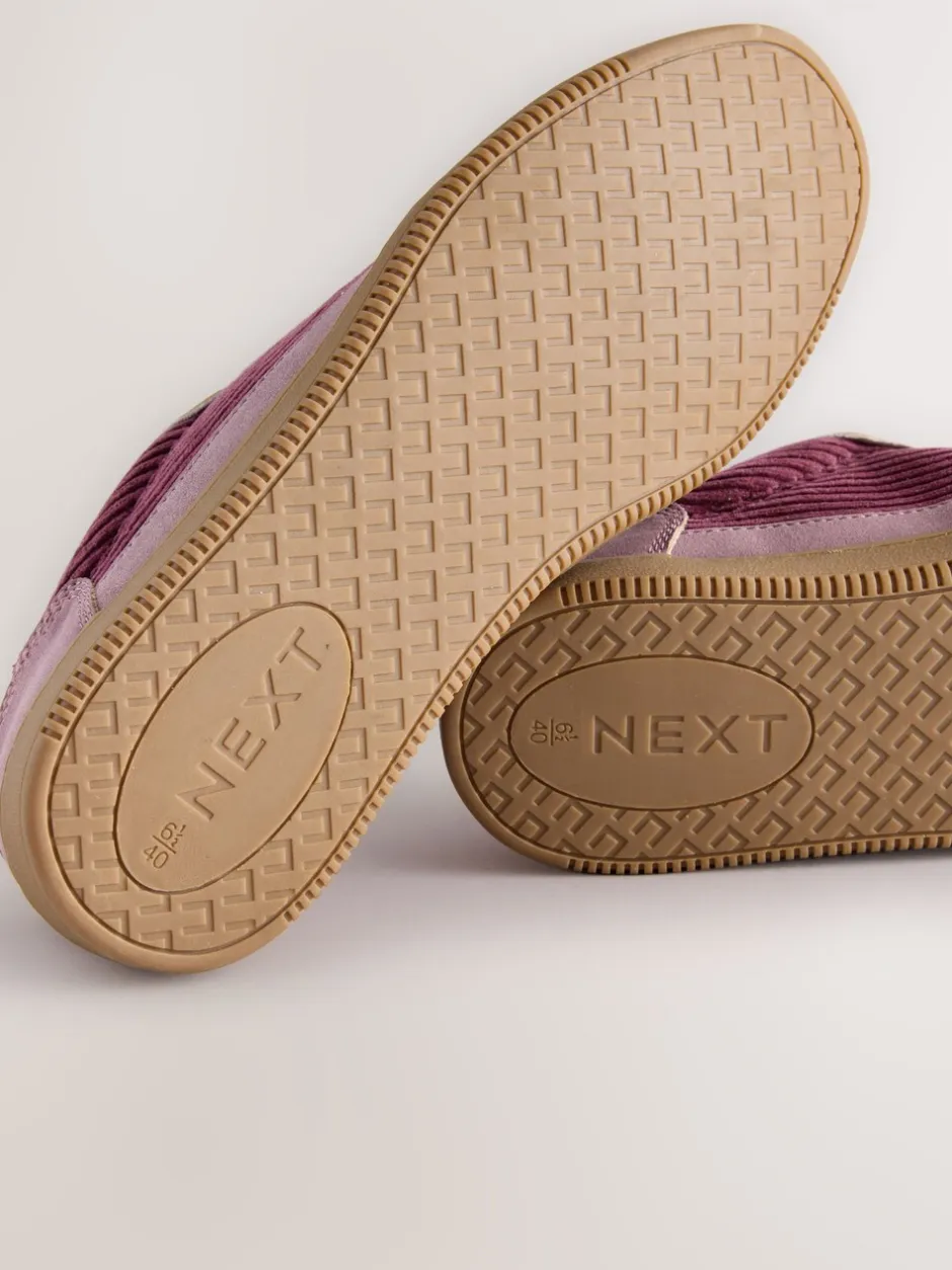 Sneakers*Next Roze corduroy - Forever Comfort® vetersneakers