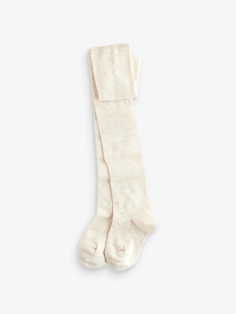 Sokken En Panty's|Sokken En Panty's*Next - Set van 3 katoenrijke tights Roze crème en donkergrijs