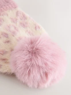 Mutsen, Handschoenen En Sjaals*Next - Set van muts, handschoenen en sjaal (3-16jr) Roze dierenprint
