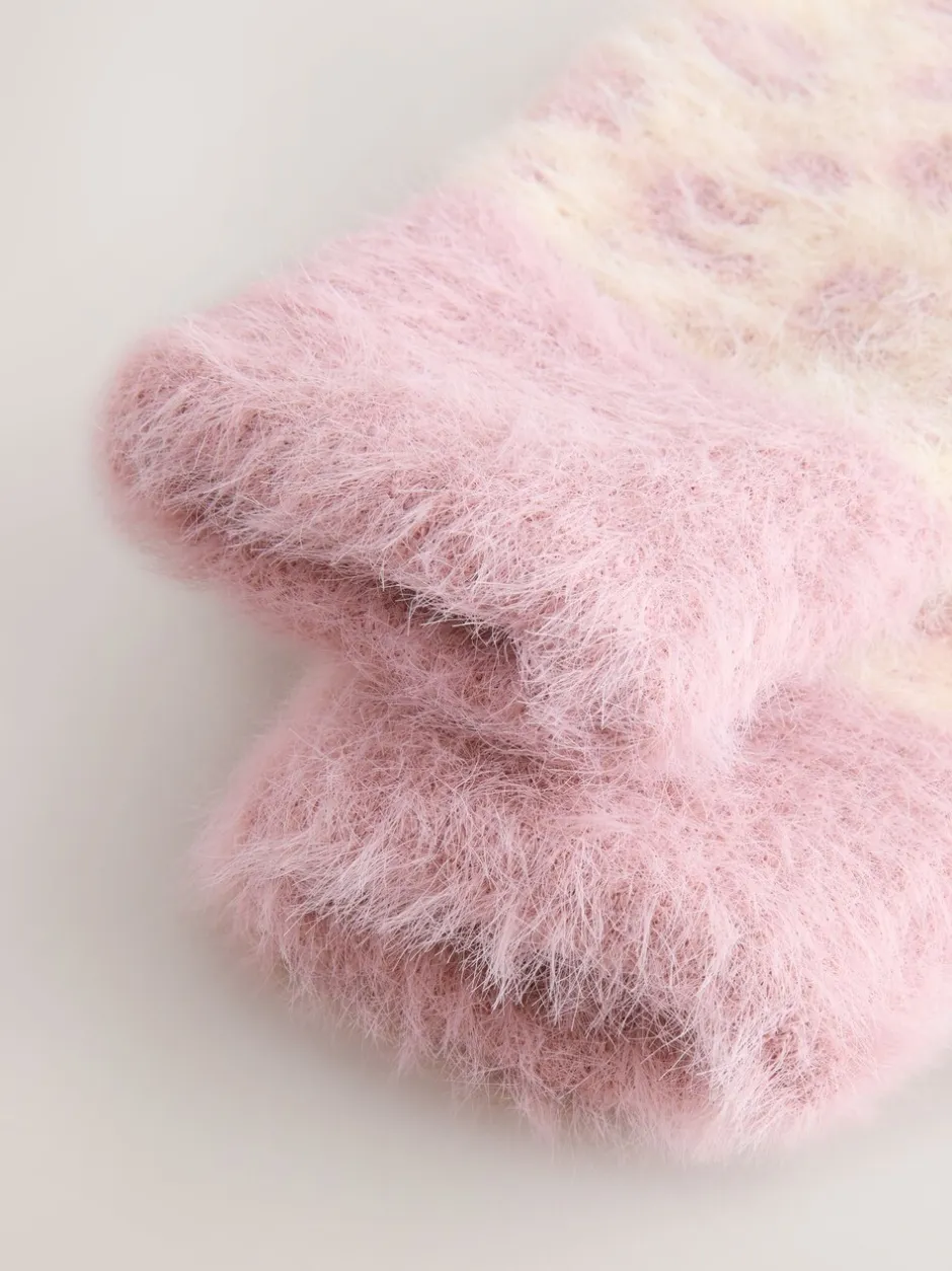 Mutsen, Handschoenen En Sjaals*Next - Set van muts, handschoenen en sjaal (3-16jr) Roze dierenprint