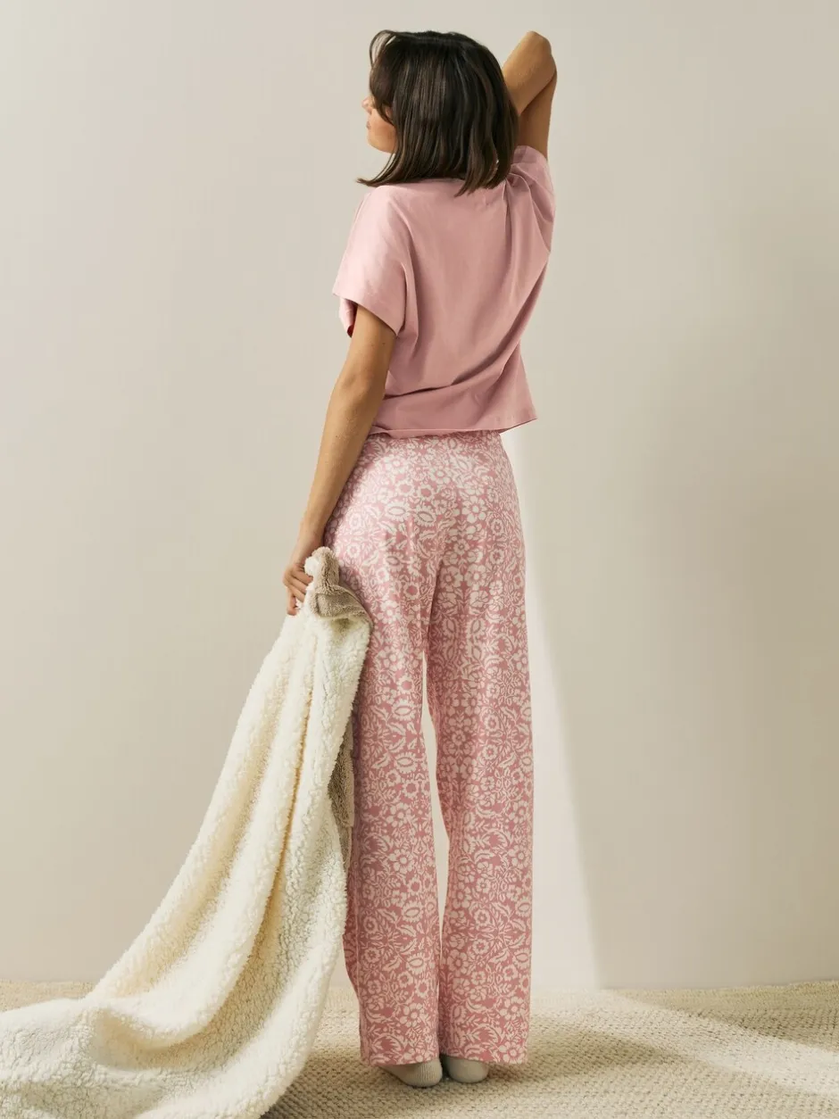 Pyjama's|Alle Nacht- En Loungekleding|Next - Short Sleeve Pyjamas 2 Pack Roze en blauw gebloemd