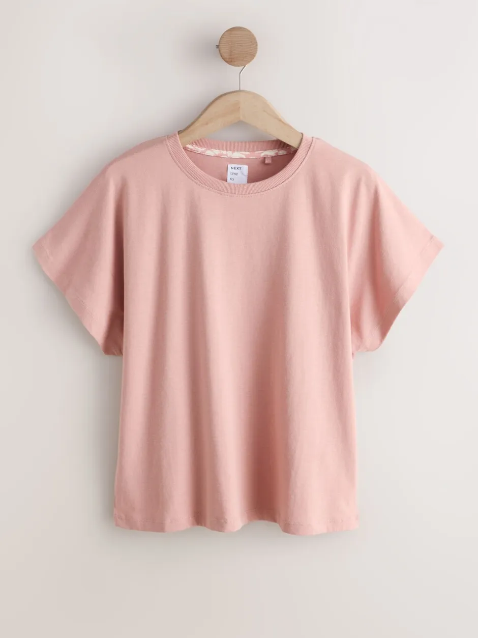 Pyjama's|Alle Nacht- En Loungekleding|Next - Short Sleeve Pyjamas 2 Pack Roze en blauw gebloemd