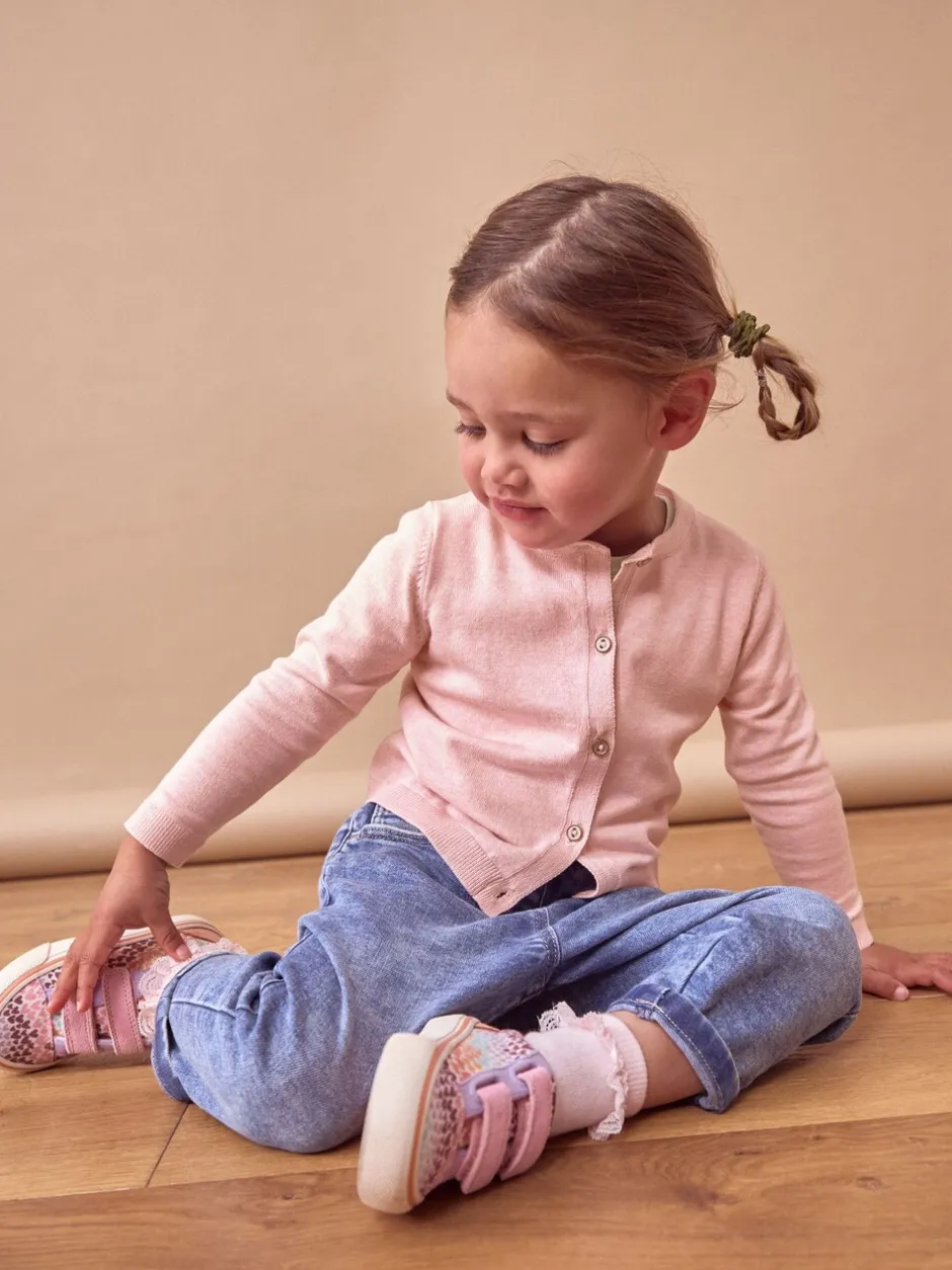 Gebreide Kleding|Next Roze gemêleerd - Vest (3 mnd-10 jr)