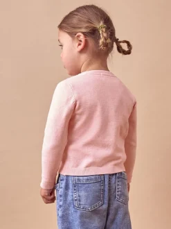 Gebreide Kleding|Next Roze gemêleerd - Vest (3 mnd-10 jr)