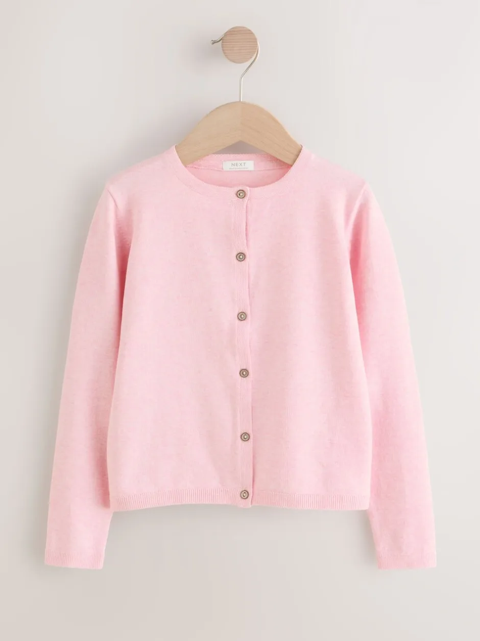 Gebreide Kleding|Next Roze gemêleerd - Vest (3 mnd-10 jr)