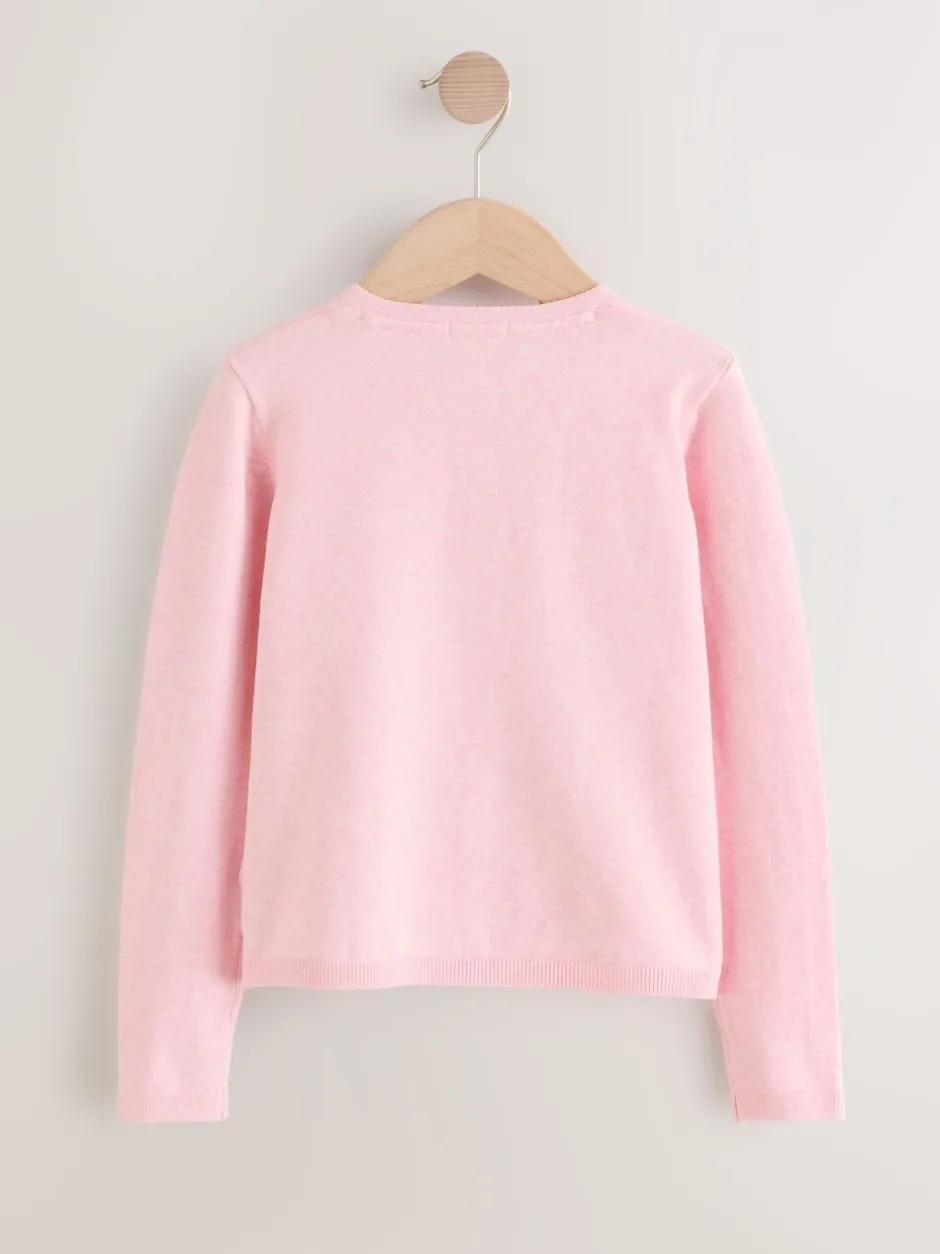 Gebreide Kleding|Next Roze gemêleerd - Vest (3 mnd-10 jr)