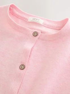 Gebreide Kleding|Next Roze gemêleerd - Vest (3 mnd-10 jr)