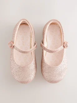Gelegenheidskleding|Next Roze glitter - Mary Jane gelegenheidsschoenen voor bloemenmeisjes